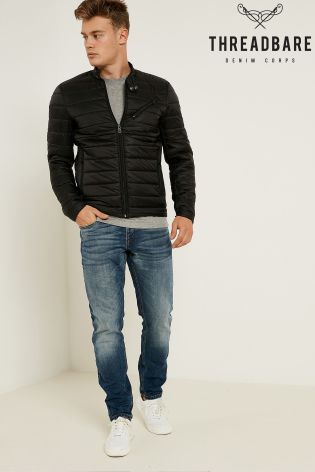 Threadbare Quilted Biker Jacket